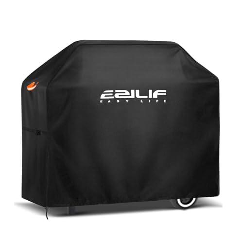 EZILIF Grillabdeckung Wetterfest-165x70x125 cm Grill Abdeckhaube 210D Oxford-Stoff Gasgrill Abdeckhaube mit Reflexstreifen Grillhaube Schutzhülle für Weber, Enders, Char Broil Serie von Ezilif