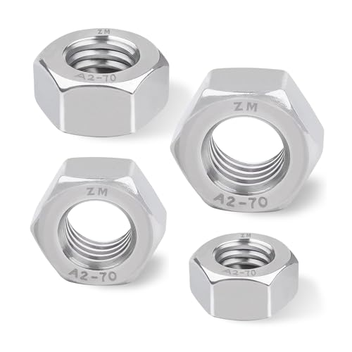 Ezitruz 40 Stück M6 Sechskantmuttern Edelstahl, DIN934 Sicherungsmuttern Stopmutter Silbern Hex Nut Mutter für Schrauben Gewindestangen Unterlegscheiben Bolzen Bauwesen und Reparaturen Ezitruz 40 Stück M6 Sechskantmuttern Edelstahl, DIN934 Sicherungsmuttern Stopmutter Silbern Hex Nut Mutter für Schrauben Gewindestangen Unterlegscheiben Bolzen Bauwesen und Reparaturen von Ezitruz