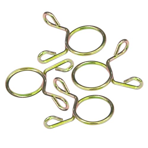 Ezitruz 50 Stück Federschlauchschelle, Kraftstoffleitung Klemme, Federbandschellen Benzinschlauch Schellen, Schlauchschellen 6mm, Schlauchklemme für Auto Motorrad Roller ATV von Ezitruz