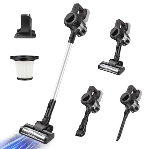 Akku Staubsauge für Makita 18V Batterie, 3-in-1 Staubsauger Kabellos mit Anti-Tangle-Bodenbürste, Hocheffizientes Filtersystem, 30000pa Staubsauger für Hartböden Teppiche Tierhaare von Eznaobo