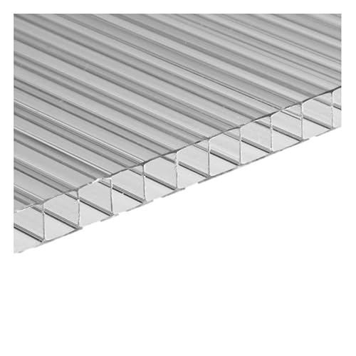 10 Hohlkammerstegplatten aus Polycarbonat, Dicke 4 mm, 121 x 27,5 cm, Klar 10 Hohlkammerstegplatten aus Polycarbonat, Dicke 4 mm, 121 x 27,5 cm, Klar von Ezooza