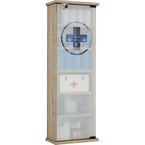 Ezooza Medizinschrank SalusBox XXL Dim 31 x 18 H 92 cm von Ezooza