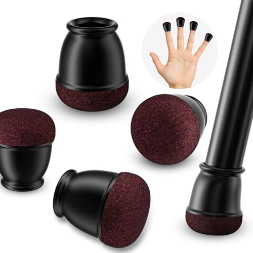Ezprotekt Ø10-15mm Schwarze Stuhlbeinkappen aus Silikon – 16 Stück Stuhlkappen Rund – Stuhlbeinschoner mit Filz für runde Barhocker & Gartenstuhlbeine von Ezprotekt
