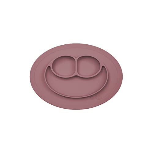 ezpz Mini Mat 12 Monate + Teller aus 100% Silikon mit integriertem Tischset für Babys und Kleinkinder Mauve von ezpz