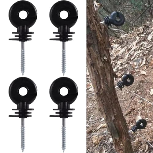 10Pcs Elektrozaun Ringisolatoren, Drahtgeflecht Schwarz Zaunpfosten Schraube Isolatoren, kurze Schraube Typ Holzpfosten Praktische Schraube in Ringisolatoren für Seile, Drähte und Litzen. 10Pcs Elektrozaun Ringisolatoren, Drahtgeflecht Schwarz Zaunpfosten Schraube Isolatoren, kurze Schraube Typ Holzpfosten Praktische Schraube in Ringisolatoren für Seile, Drähte und Litzen. von Ezranova