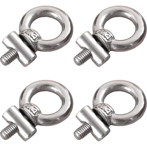 4 Sets Edelstahl Markise Schiene Stoppers Kit,M4 Heben Auge Mutter Ring Form,Ende Stoppers Blockieren,für Wohnmobil Wohnmobil Camping Zelt Ausrüstung Markise Schiene von Ezranova