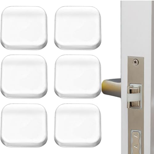 6er-Pack Türstopper Wandtransparent quadratisch, Wandtürgriffstopper,selbstklebende Gummipuffer, elastische Puffer, Silikon 6er-Pack Türstopper Wandtransparent quadratisch, Wandtürgriffstopper,selbstklebende Gummipuffer, elastische Puffer, Silikon von Ezranova
