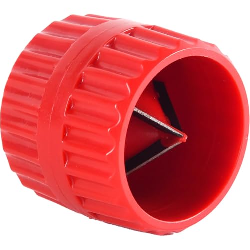 Rohrentgratungswerkzeug,Entgratungswerkzeug für Kupferrohr,Externer Entgrater Werkzeug Rohr Fase Werkzeug,Universal Rohr Entgrater 4mm-38 mm,für Kunststoff,Kupferrohre,PVC Rohre oder andere(Rot) von Ezranova
