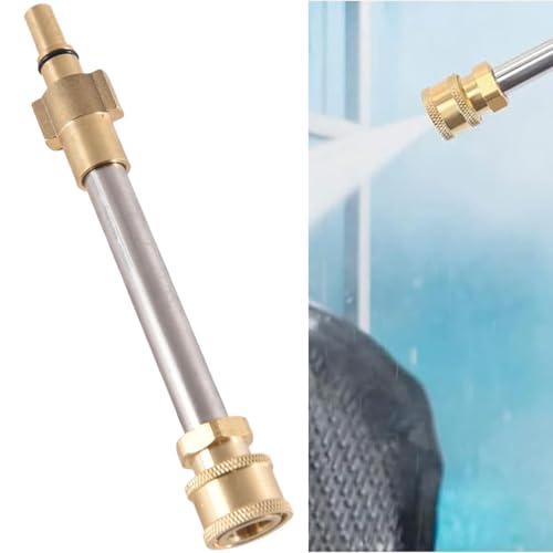 Verlängerungsstab für Hochdruckreiniger, Verlängerungsstab für Hochdruckreinigungsgeräte, Adapter für Pistole und Schneeschaumlanze, kompatibel mit Bosch AQT - 1/4'' Quick Connect Fitting von Ezranova