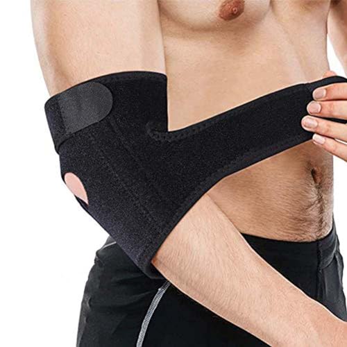 Ezweiji Ellenbogenbandage Tennisarm, Atmungsaktiv Ellbogen Bandage Fitness Ellenbogenschoner Neopren Ellenbogenschutz Für Kraftsport Golferarm Handball Bodybuilding Ellenbogenstütze Für Damen von Ezweiji