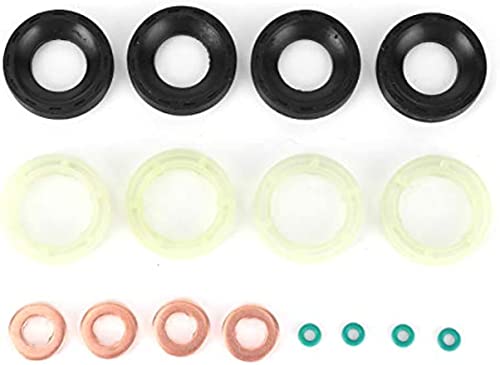 Ezweiji Dichtungsringe Set Einspritzdüse,Dichtung set 1314368, O-Ring-Satz für Berlingo C2 C3 C4-1314368 Diesel-Einspritzdüsen-Dichtung O-Ring-Halterung Ersatz von Ezweiji