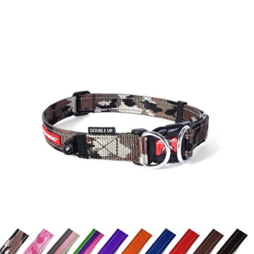 EzyDog Double Up Halsband, Camo, Large (39cm - 59cm) von EzyDog