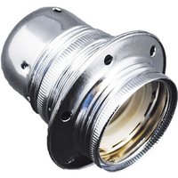 F-bright - Lampenfassung e27 Metall, 100 w 250 v, silber, ø60 x 40 mm (eingeschweißt) von F-BRIGHT