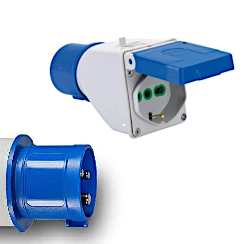 F-ELEKTRO Adapter CEE 16A/250V Camping-Stecker auf Italien-Steckdose 250V italienisch-dual-Size std. 2P+E 16A F-ELEKTRO Adapter CEE 16A/250V Camping-Stecker auf Italien-Steckdose 250V italienisch-dual-Size std. 2P+E 16A von F-ELEKTRO