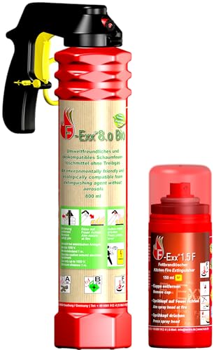 F-Exx® Schaum Feuerlöscher Sparpaket 1x F-Exx® 8.0 Bio, 1x F-Exx® 1.5 F von F-Exx
