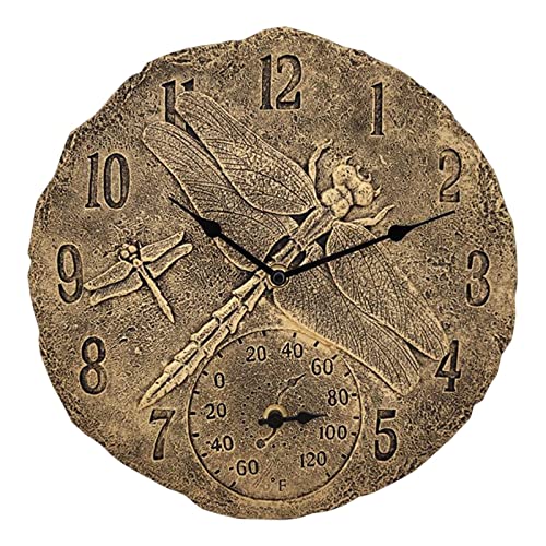 F Fityle 12-Zoll-Wanduhr für drinnen und draußen, wasserdicht, Temperaturanzeige, tickt Nicht, hängende Uhren, Uhren für Zuhause, Badezimmer, Garten, Hof, Büro F Fityle 12-Zoll-Wanduhr für drinnen und draußen, wasserdicht, Temperaturanzeige, tickt Nicht, hängende Uhren, Uhren für Zuhause, Badezimmer, Garten, Hof, Büro von F Fityle