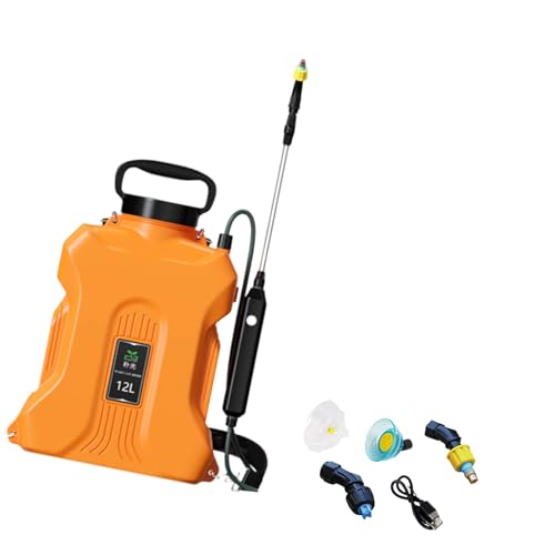 F Fityle 12L Elektrosprühgeräte Gartensprüher Multifunktionale Rucksackgurte Tragbares professionelles Zubehör für Rasen und Garten, Orange von F Fityle