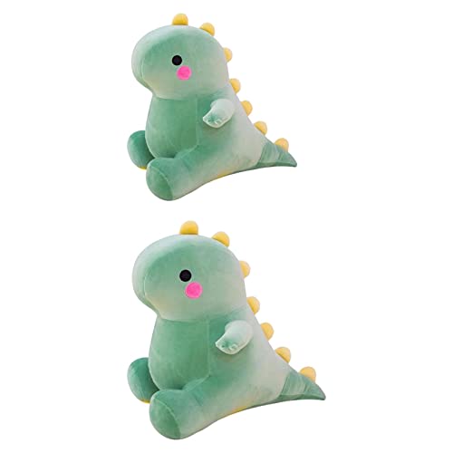 F Fityle 2 Stück Lustige Plüsch Dinosaurier Spielzeug für Kinderzimmer, Grün von F Fityle