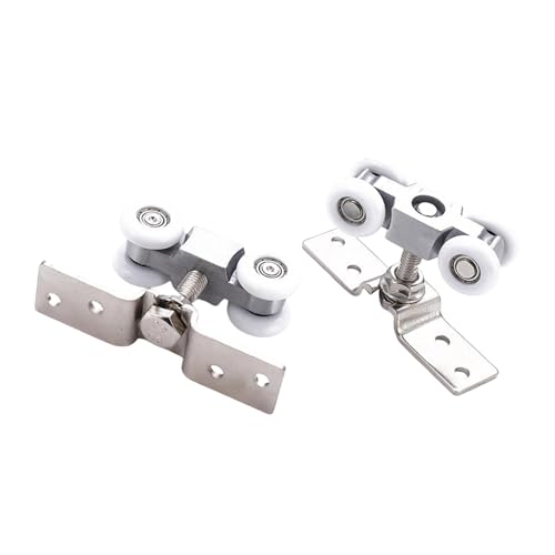 F Fityle 2Pcs Schiebetür Roller Schiebe Track Rad Set Hardware Pulley Kit für Badezimmer F Fityle 2Pcs Schiebetür Roller Schiebe Track Rad Set Hardware Pulley Kit für Badezimmer von F Fityle