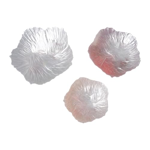 F Fityle 3 Stück Glasplatte in Blumenform für Snacks und Desserts im Esszimmer F Fityle 3 Stück Glasplatte in Blumenform für Snacks und Desserts im Esszimmer von F Fityle