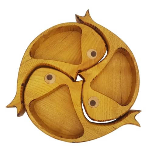 F Fityle 3X Holz Servierplatte Snackplatte Geschirr Moderne Dessertplatte Lebensmittelgericht für Party Hochzeit Küche Getrocknete Früchte Snacks, Gelb F Fityle 3X Holz Servierplatte Snackplatte Geschirr Moderne Dessertplatte Lebensmittelgericht für Party Hochzeit Küche Getrocknete Früchte Snacks, Gelb von F Fityle