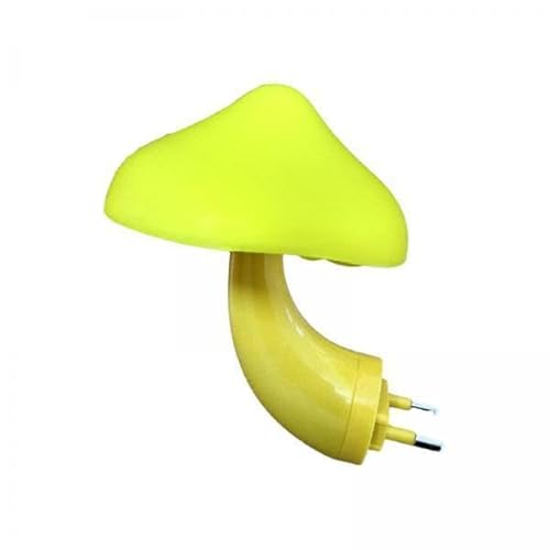 F Fityle 3xPilz LED Nachtlicht Stecker Lampe Dekorativ für Erwachsene Kinder Niedliche Pilz Lampe Nacht Lampe für zu Hause Schlafzimmer Toilette, Gelb, 3 STK. von F Fityle