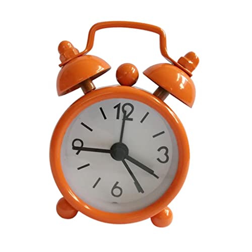 F Fityle 40mm Mini Metall Portable Home Outdoor Schöne Cartoon Uhr Retro Geschenk für Kinder Metall, Orange von F Fityle