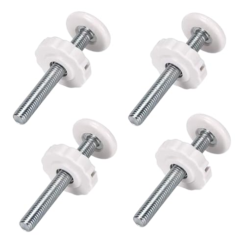 F Fityle 4Pcs Gate Gewindespindelstangen Hardware für Haustierbarriere, Weiß von F Fityle