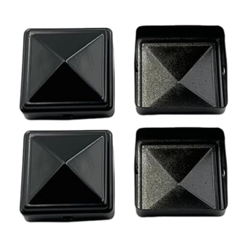 F Fityle 4Pcs Quadratrohr Abdeckung Spalte Abdeckung Post Kappen Zaun Spalte Abdeckungen Wiederverwendbare Dekorative, S von F Fityle