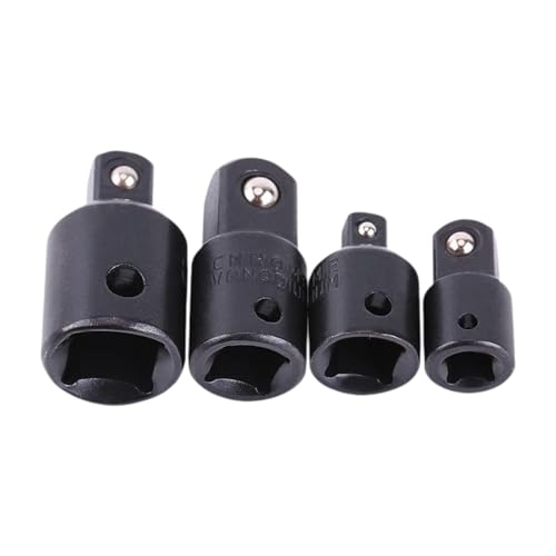 F Fityle 4x Impact Adapter Set Treiberumbauten Hochleistungskonverter Schraubenschlüssel Umbausatz Antriebsadapter, Schwarz F Fityle 4x Impact Adapter Set Treiberumbauten Hochleistungskonverter Schraubenschlüssel Umbausatz Antriebsadapter, Schwarz von F Fityle