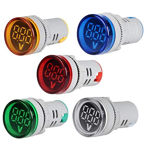 F Fityle 5 Pk Voltmeter 12 500V Voltmeter Leistungsmonitor LED Anzeige von F Fityle