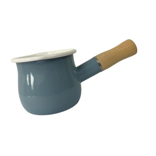F Fityle 500 ml Mini-Saucentopf, Butterwärmer, Mehrzweck-Milchtopf, Antihaftbeschichtung für Tee, kochendes Wasser, Kaffee, Hellblau von F Fityle