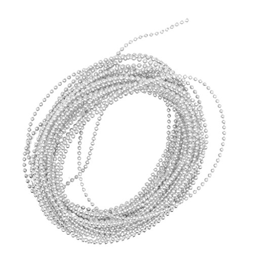 F Fityle 5m 1,5mm Mini Perlen Perlengirlande Perlenband Perlenschnur Perlengirlanden Tischdeko Nagelperlen, Silber F Fityle 5m 1,5mm Mini Perlen Perlengirlande Perlenband Perlenschnur Perlengirlanden Tischdeko Nagelperlen, Silber von F Fityle