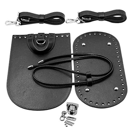 F Fityle 7 Teile/Satz Tasche-Zubehör: Einlegeboden Bag Shaper Taschenseiten mit Taschenriemen Zum Häkeln für Handtaschen Damentaschen - Schwarz von F Fityle