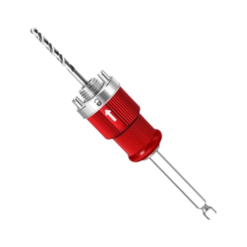 F Fityle Bi-Loch-Set, Bimetall-Lochöffner, Schnellspanner, stabiler Handbohrer mit 10-mm-Griff, Pleuelstange zum Entfernen von Spänen von F Fityle