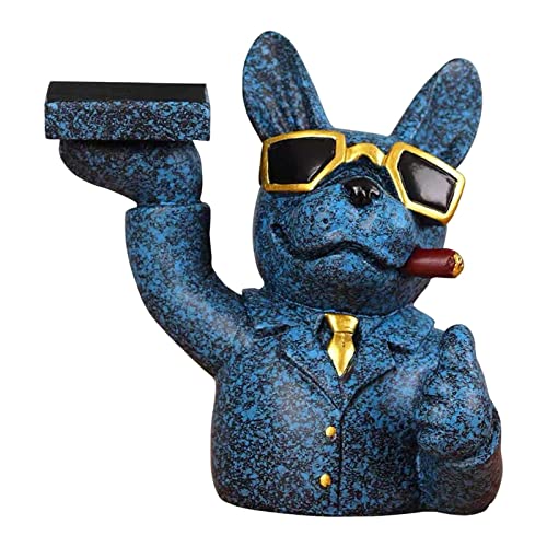 F Fityle Dekorativer Uhrenständer, Hund, Kunstfigur, Modell, Nachttisch, Organizer, Tisch, Lagerregal, multifunktional, Ornament, Uhrenhalter für Uhrenring, Blau F Fityle Dekorativer Uhrenständer, Hund, Kunstfigur, Modell, Nachttisch, Organizer, Tisch, Lagerregal, multifunktional, Ornament, Uhrenhalter für Uhrenring, Blau von F Fityle
