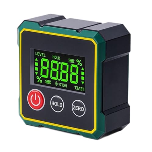 F Fityle Digitaler Neigungsmesser, Winkelmesser, Hochleistungs-4x90°-elektronische Wasserwaage, digitaler Winkelmesser für Bau-, Zimmerei- und Mauerwerk F Fityle Digitaler Neigungsmesser, Winkelmesser, Hochleistungs-4x90°-elektronische Wasserwaage, digitaler Winkelmesser für Bau-, Zimmerei- und Mauerwerk von F Fityle
