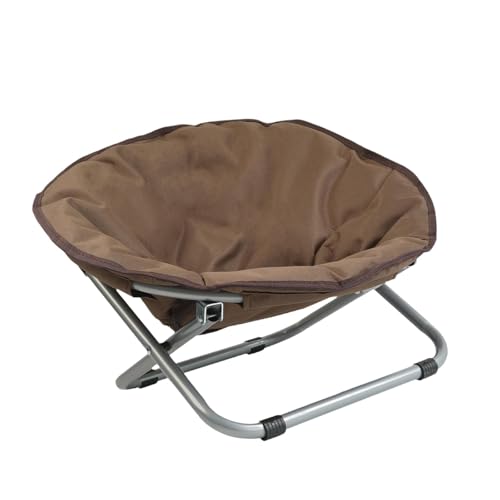 F Fityle Erhöhte Hunde Bett faltbar bequemer Stuhl kratzfestes Sofa tragbarer Metallständer Schlafmöbel Ruhebett, Kaffee von F Fityle