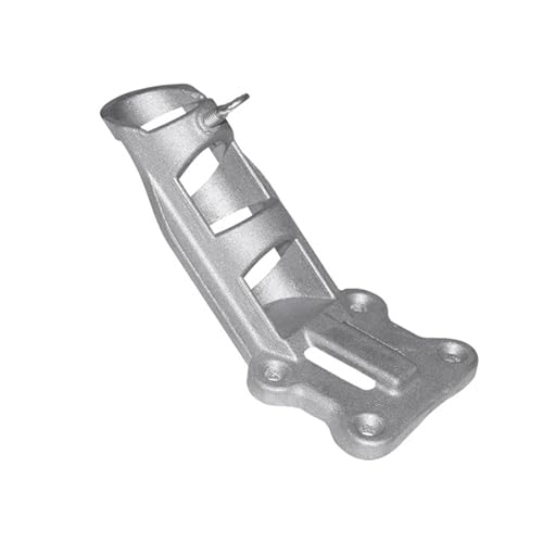 F Fityle Flaggenhalter Aluminium Flaggenhalterung Halterung für Mast Montagebasis Langlebig für Haus Balkon Garten Zaun Terrasse Boot Schule Unternehmen 7cm von F Fityle