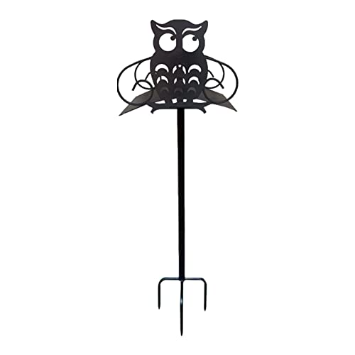 F Fityle Gartenschlauchhalter, Abnehmbarer, freistehender Schlauchständer, Metall-Lagerregal, rostfreier Wasserschlauchhalter für Garten und Rasen, Owl von F Fityle