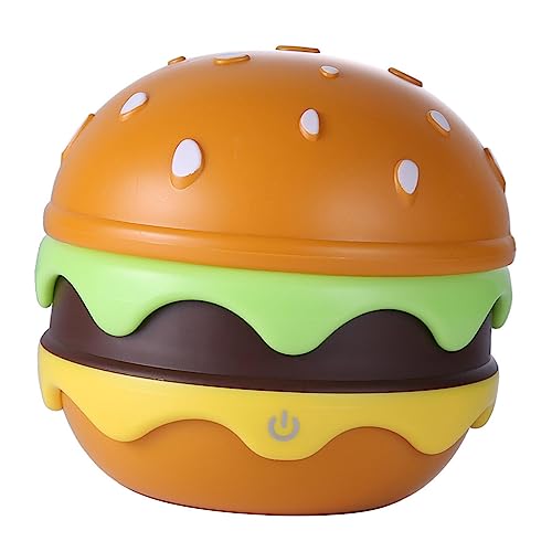 F Fityle Hamburger-Tischlampe, Nachtlicht, USB, einziehbar, dimmbar, Nachttischlampe, verstellbar, Kinderlampe, Hamburger-Schreibtischlampe für von F Fityle