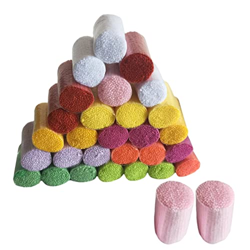 F Fityle 30-teiliges Set Knüpfwolle für Teppich Schurwolle, Knüpfgarn Teppich, Cutter-Teppichgarn, DIY Crochet Latch Hook Cutter Rug Yarn für Knüpfteppich Kissen Häkeln Basteln Heimtextilien, Typ 2 von F Fityle