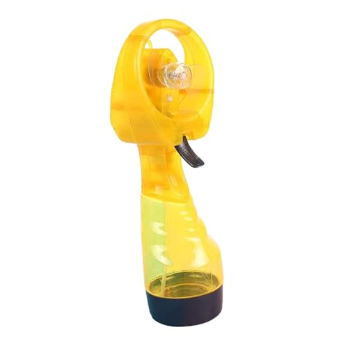F Fityle Handbetriebener Wassernebel-Ventilator, tragbarer Nebel-Ventilator, persönlicher Nano-Sprühnebel-Ventilator fürs Büro, auf Reisen und beim Camping, Gelb F Fityle Handbetriebener Wassernebel-Ventilator, tragbarer Nebel-Ventilator, persönlicher Nano-Sprühnebel-Ventilator fürs Büro, auf Reisen und beim Camping, Gelb von F Fityle