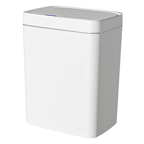 F Fityle Intelligenter Mülleimer, berührungsloser Mülleimer, Mülleimer, elektrischer Mülleimer, Mülleimer, Papierkorb für Schlafzimmer, Badezimmer, Toilette, 18L Weiß von F Fityle