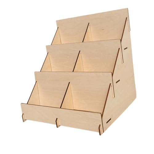 F Fityle Karten Stand Desktop Storage Rack Multi -Tiers Easy Assembly Card Display Halter Halter Stechregal für Postkarten Haarclips, Style B von F Fityle