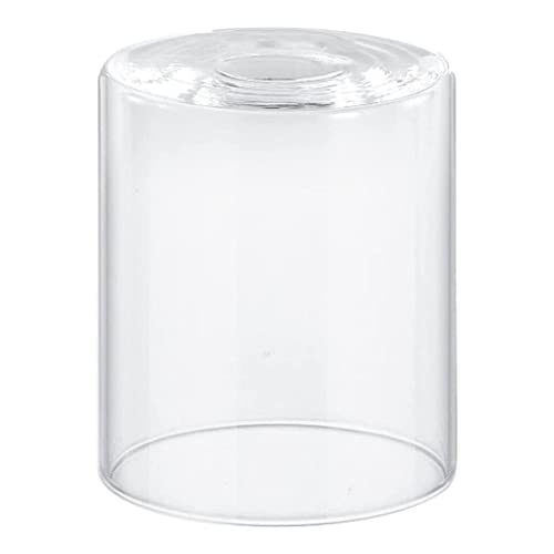 F Fityle Klarglas Lampenschirm Dekor Hängeleuchte Abdeckung Abdeckung Zylinder Lampenschirm für Esszimmer Schlafzimmer Hotel Kronleuchter Wandleuchten, 12 cm x 15 cm von F Fityle