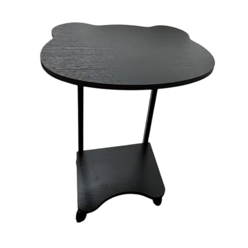 F Fityle Kleiner Beistelltisch für Couch und Liegestütze, Endtisch Plant Ständer Möbel Schreibtisch Nachtschreibtisch für Small Place Office Dorm, Schwarz von F Fityle