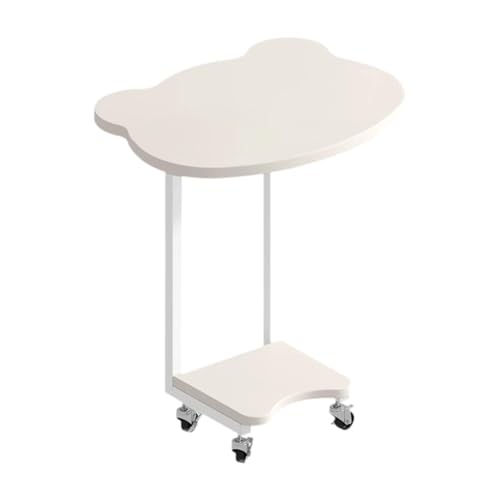 F Fityle Kleiner Beistelltisch für Couch und Liegestütze, Endtisch Plant Ständer Möbel Schreibtisch Nachtschreibtisch für Small Place Office Dorm, Weiß von F Fityle