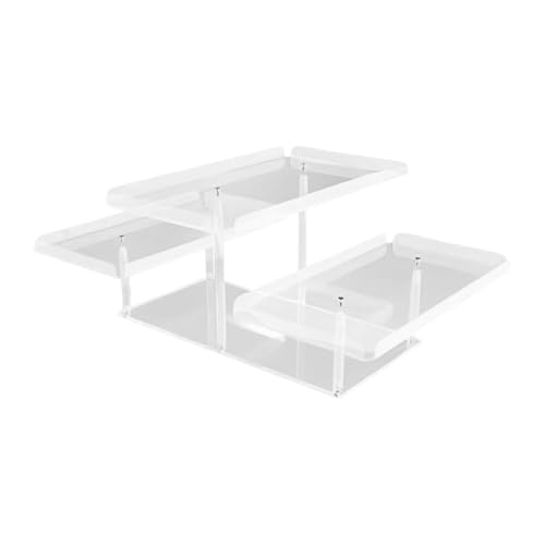 F Fityle Kuchenständer Aus Acryl, Cupcake Ständer, Desserttablett, Elegantes Serviertablett, Desserttablett für Die Arbeitsplatte, Wohndekoration, Konvex von F Fityle