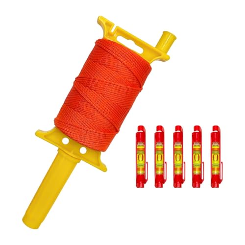 F Fityle Line String Reloadable Line Reel 540 ft Mauerwerkzeug mit Griff DIY Premium Precision Work Construction String, Orange F Fityle Line String Reloadable Line Reel 540 ft Mauerwerkzeug mit Griff DIY Premium Precision Work Construction String, Orange von F Fityle